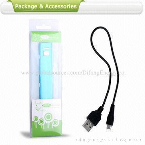 Slim Power Banks, Lightweight 2,600mAh USB Universal with Aluminum Housing